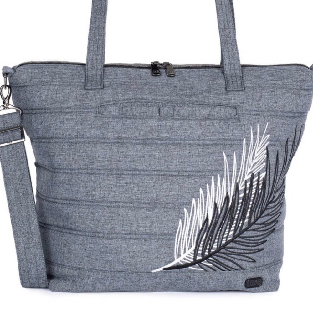 Lug Apollo Tote Bag, Heather Grey NWT